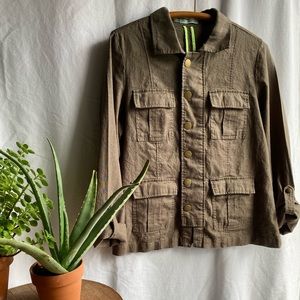 Army Jean Jacket- Medium spring summer fall